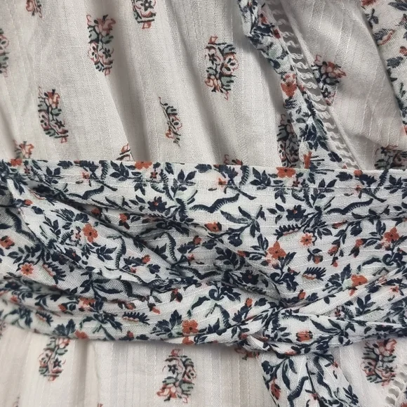 Veronica Beard White Floral Dress Sz 12 - Picture 8 of 14